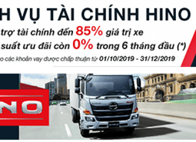 HINO HỖ TRỢ TÀI CHÍNH 85%